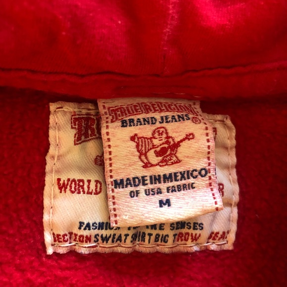 Woman’s True Religion Hoody- red - size Medium- lightly worn - Picture 5 of 8